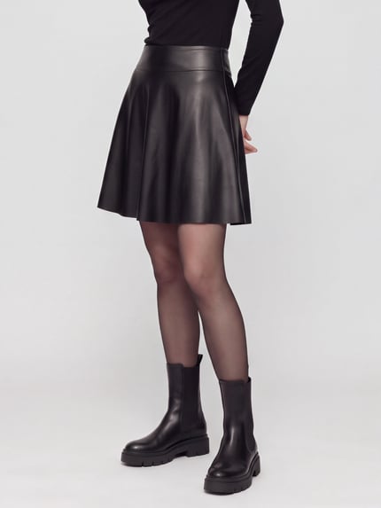 ONLY Mini-rok op de taille Zwart - 4