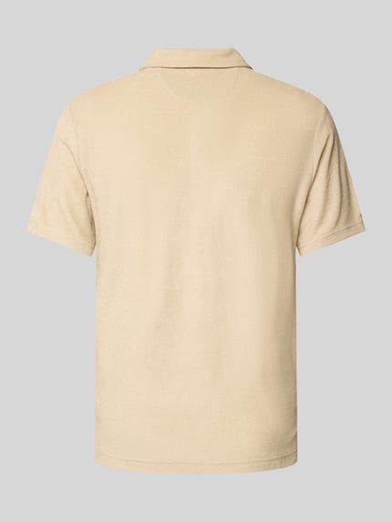 MC2 Saint Barth Slim Fit Poloshirt mit V-Ausschnitt Modell 'JEREMY - TERRY' Beige 3