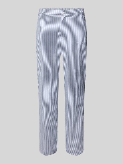 Sergio Tacchini Straight Leg Hose mit Label-Stitching Modell 'GALLIPOLI' Hellblau 2