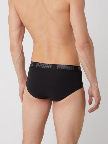 PUMA Figi z dodatkiem streczu w zestawie 2 szt. Czarny 4