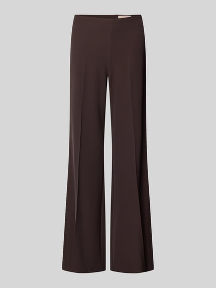 flared fit broek met bandplooien Shop The Look MANNEQUINE