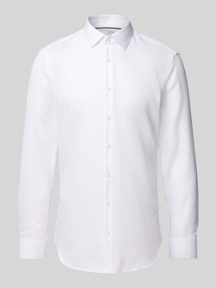 Jake*s Super slim fit zakelijk overhemd met knoopsluiting Wit - 2