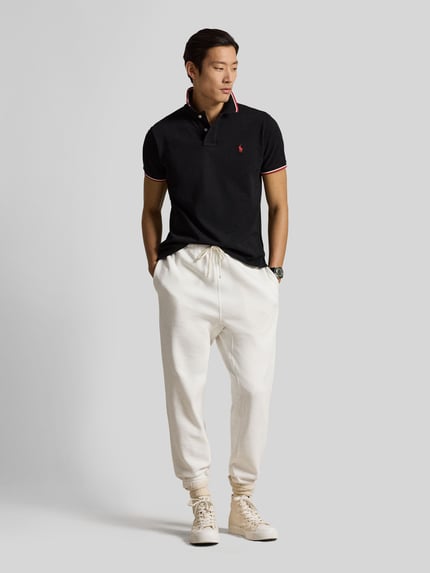 Polo Ralph Lauren Koszulka polo o kroju regular fit z czystej bawełny z paskami w kontrastowym kolorze Czarny 1