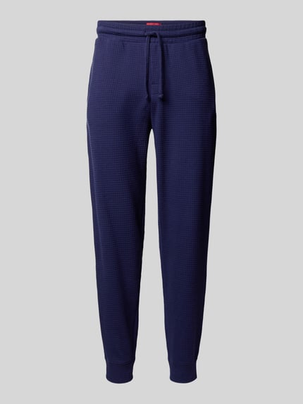 HUGO Regular Fit Sweatpants aus Baumwoll-Mix Modell 'AUSTIN PANTS' Marine 2