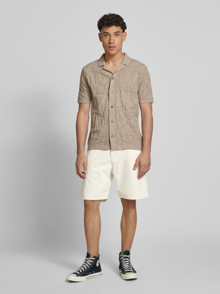JACK & JONES Loose Fit Jeansshorts im 5-Pocket-Design Modell 'TONY' Weiss 1
