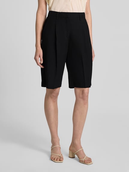 someday. Shorts aus Viskose-Leinen-Mix Modell 'Celino' Black 4