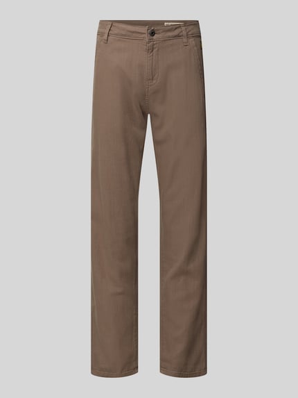 Produktfoto, Straight Fit Chino aus reiner Baumwolle von G-Star, Optik: Unifarben, Passform: Straight Fit, Flammgarn, Label-Detail, Eingrifftaschen, Paspeltaschen, Knopf und verdeckter Reißverschluss, Gürtelschlaufen, Material: reine Baumwolle
