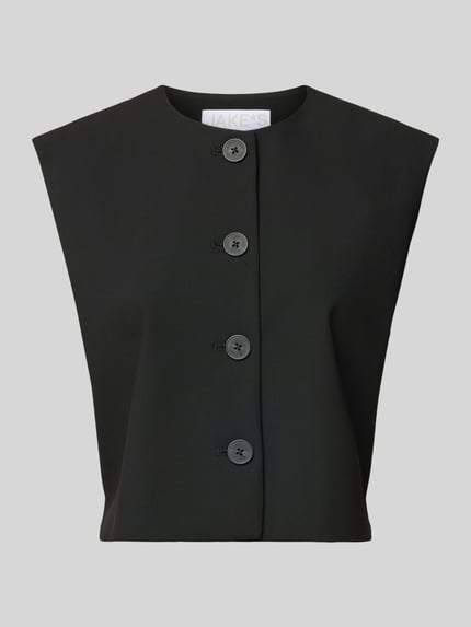 Jake*s Collection Weste mit Kappärmeln Black 2