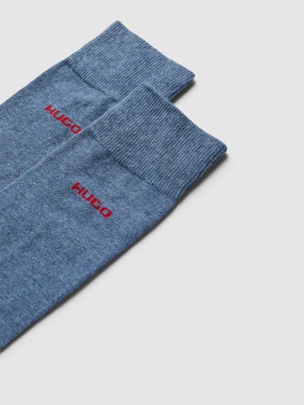HUGO Socken mit Label-Detail im 2er-Pack Hellblau 2
