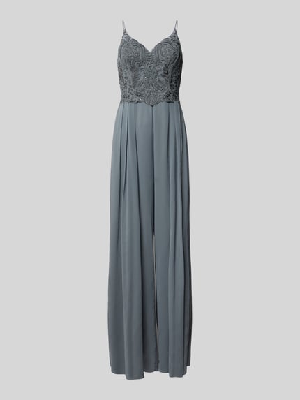 Laona Jumpsuit met strass-steentjes Middengrijs - 2