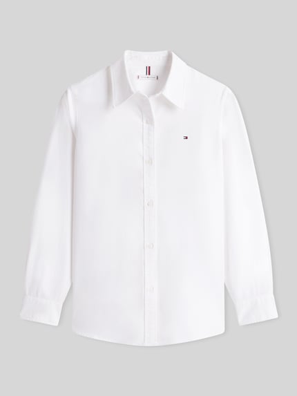 Tommy Hilfiger Regular Fit Freizeithemd aus reiner Baumwolle Weiss 2