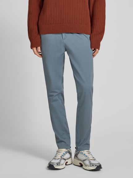 JACK & JONES Regular fit chino met stretch, model 'MARCO' Blauw - 4