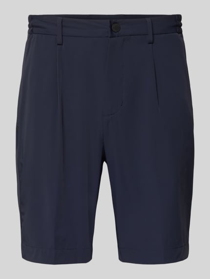Productfoto, Pantalaccio Fit Bermudas met steekzakken van MARKUP, heren bermudas van materiaalmix met stretch, donkerblauw, bandwijdte maat 50 41 cm, binnenbeenlengte maat 50 21 cm