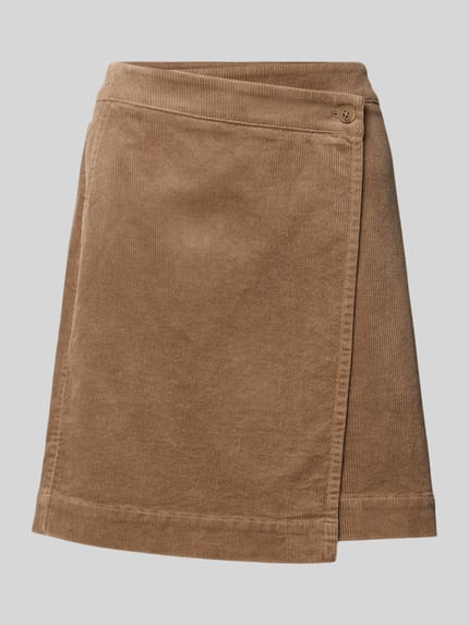 OPUS Leicht ausgestellter Mini-Rock aus Baumwoll-Mix Modell 'Realbla' Taupe 2