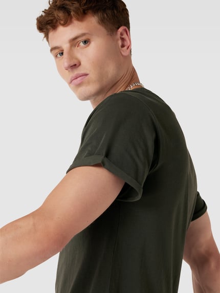 G-Star RAW T-Shirt mit Label-Detail Anthrazit 3
