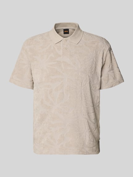 regular fit poloshirt van katoenmix model 'PE_FLOWER' Shop The Look MANNEQUINE