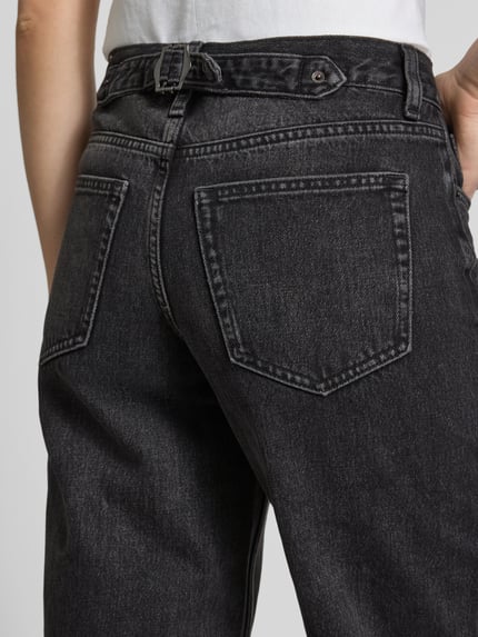Topshop Wide Leg Jeans im 5-Pocket-Design Modell 'INCH' Black 3