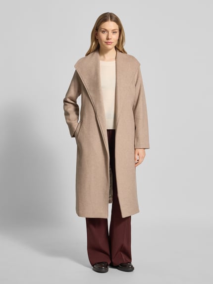 Selected Regular Fit Mantel aus Woll-Mix Modell 'ROSA' Beige 1