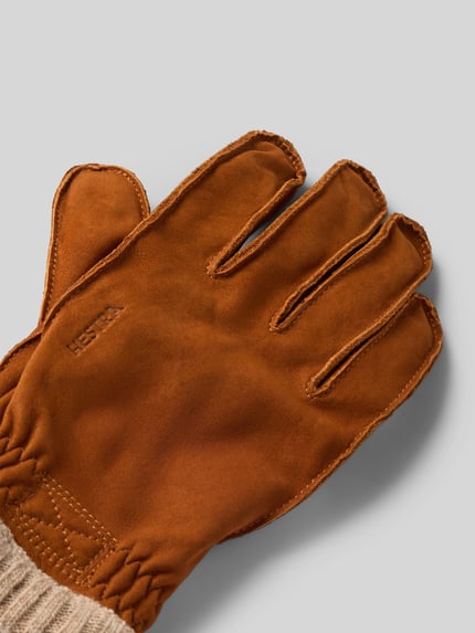 Hestra Handschoenen van echt leer model 'Joar Nubuck' Cognac - 3