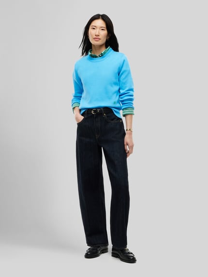 Tommy Hilfiger sweter z czystej bawełny w kroju regular fit Lodowy błękitny 1