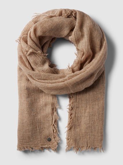 FRAAS Wollen sjaal van zuivere scheerwol Beige - 1