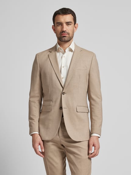 Selected Slim Fit Sakko mit Woll-Anteil Modell 'NEIL' Sand 4