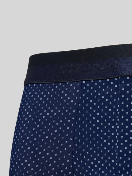 HOM Boxershorts mit elastischem Label-Bund Modell 'Max' Dunkelblau 2