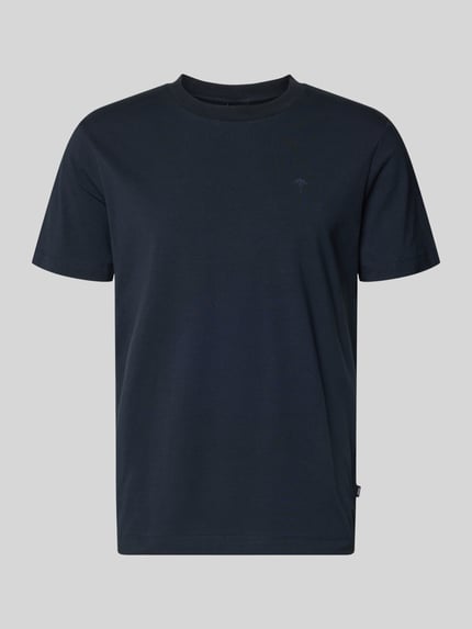Produktfoto, T-Shirt mit Rundhalsausschnitt Modell 'Carlonito' von JOOP! Collection, Baumwoll-Mix mit Stretch, gerade Passform, dunkles Blau