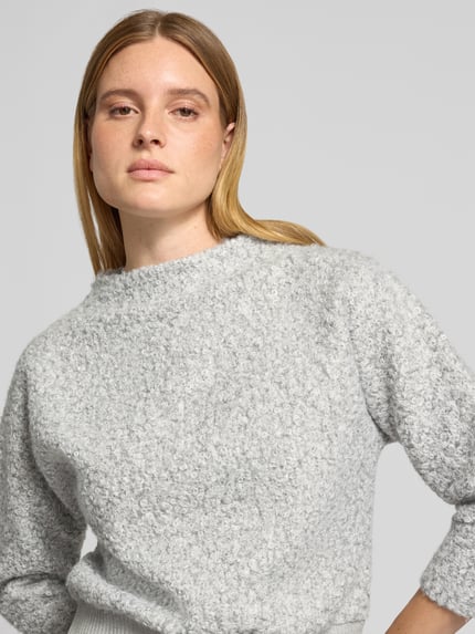 OPUS Loose Fit Sweatshirt aus Teddyfell Modell 'Gometta' Hellgrau 3