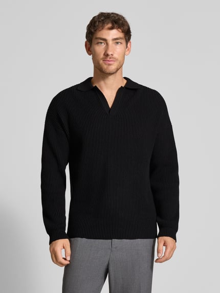 DRYKORN Strickpullover mit Polokragen Black 4