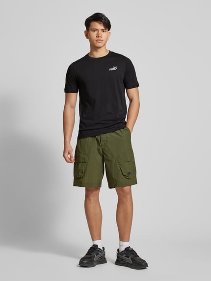 PUMA Performance t-shirt o kroju regular fit z czystej bawełny Czarny 1