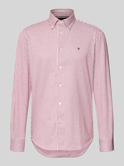 Produktfoto, Regular Fit Freizeithemd aus Baumwoll-Mix von Tommy Hilfiger, Optik: Unifarben, Two-Tone, Piqué Oxford, Logo-Detail.