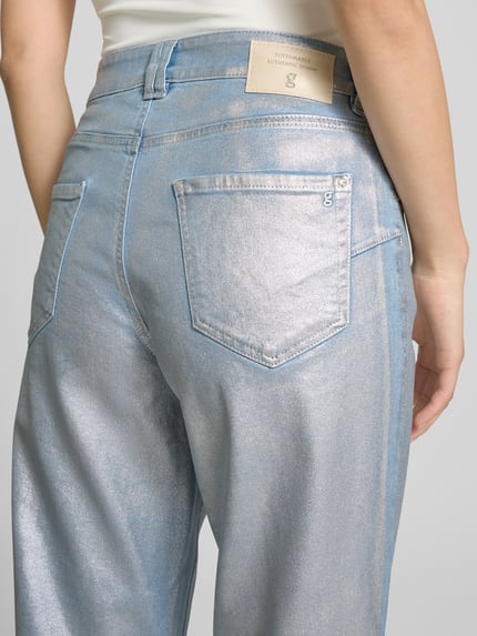 Gardeur Schimmernde Regular Fit Jeans Modell 'Darja3' Hellblau 3