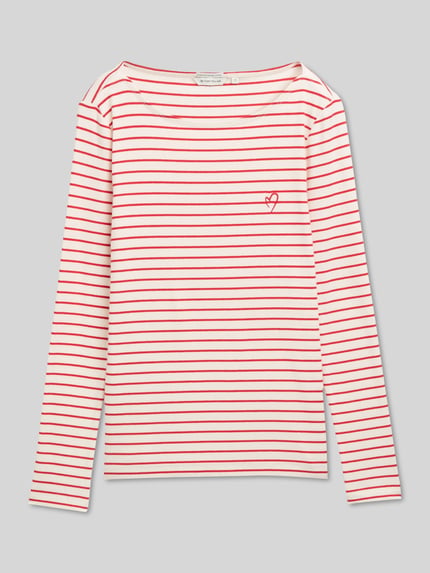 Tom Tailor regular fit shirt met lange mouwen van katoenmix Rood - 2