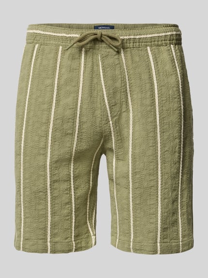 Shorts mit elastischem Bund und Tunnelzug Shop The Look MANNEQUINE