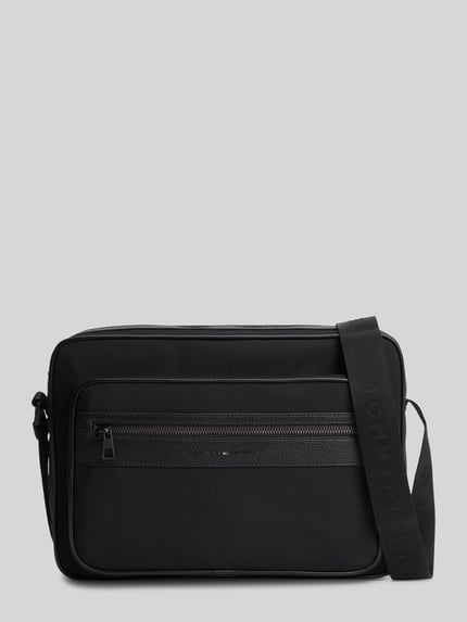Tommy Hilfiger torba na ramię z napisem z logo model 'TH REPREVE MESSENGER' BLACK 2