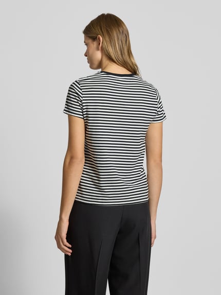 Levi's® T-shirt z bawełny ze wzorem w paski Czarny 5