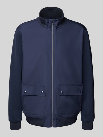Christian Berg Men Sweatjacke mit Stehkragen Marine 2