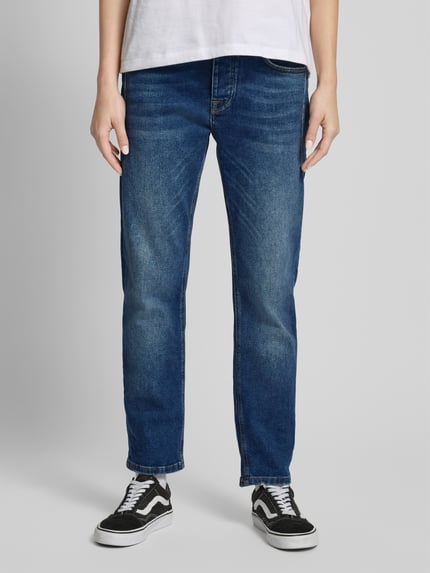 Goldgarn Straight fit jeans in 5-pocketmodel Blauw - 4