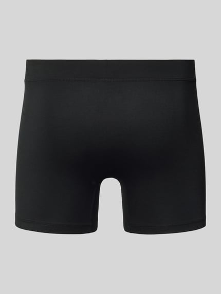 Produktfoto, Boxershorts mit elastischem Bund im 3er-Pack von Christian Berg Men aus Baumwoll-Modal-Mix, körpernaher Schnitt, schwarze Farbe.
