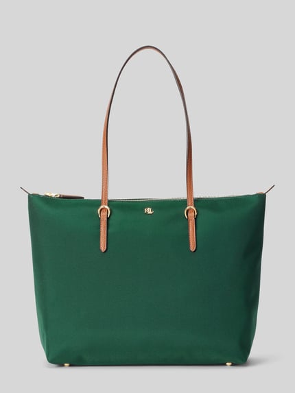 Lauren Ralph Lauren Henkeltasche mit Logo-Detail Modell 'KEATON' Dunkelgruen 2