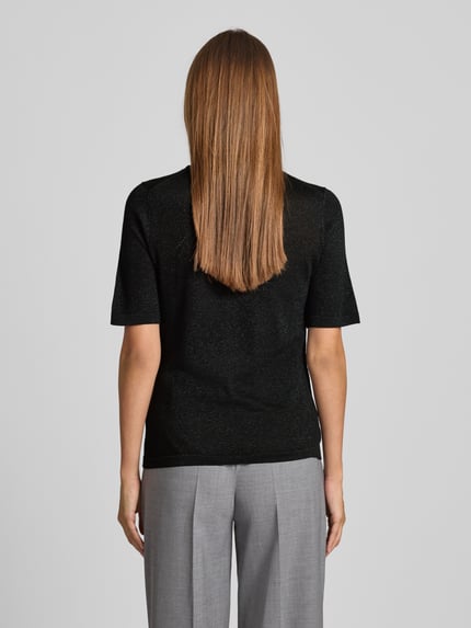Christian Berg Woman Selection Strickpullover mit gerippten Abschlüssen Black 5