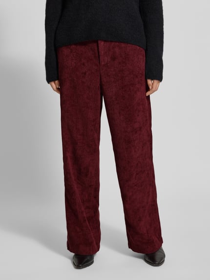 Soyaconcept Cordhose mit Eingrifftaschen Modell 'BINDI' Bordeaux 4