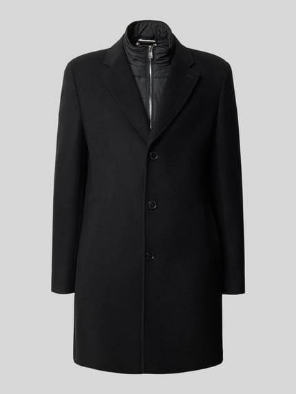 BOSS Mantel mit herausnehmbarer Steppweste Modell 'C-Hyde BIB' Black 2