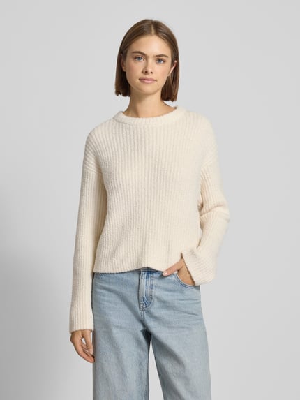 REVIEW Gebreide pullover met structuurmotief Offwhite - 4