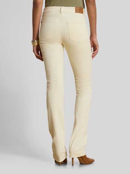 Lauren Ralph Lauren Straight Leg Hose aus Baumwoll-Mix Ecru 5