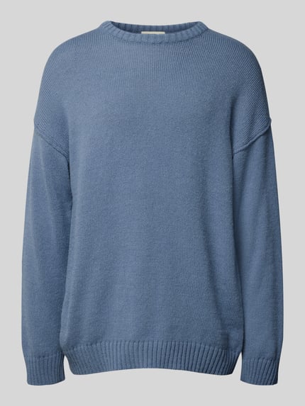 DRYKORN Loose fit gebreide pullover met wol model 'MALIO' Blauw - 2