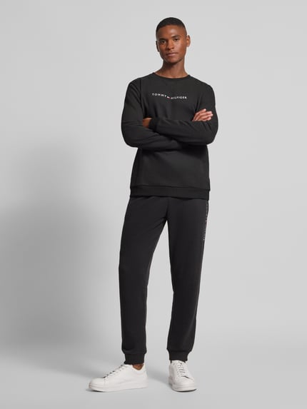 Tommy Hilfiger Regular Fit Sweatpants aus Baumwoll-Mix Black 1