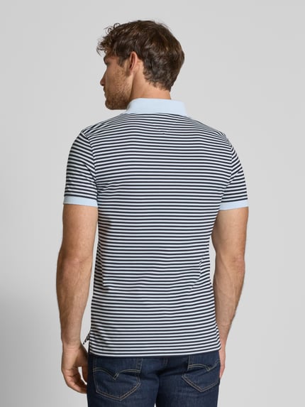 Tommy Hilfiger Slim fit poloshirt van een mix van katoen en elastaan Lichtblauw - 5