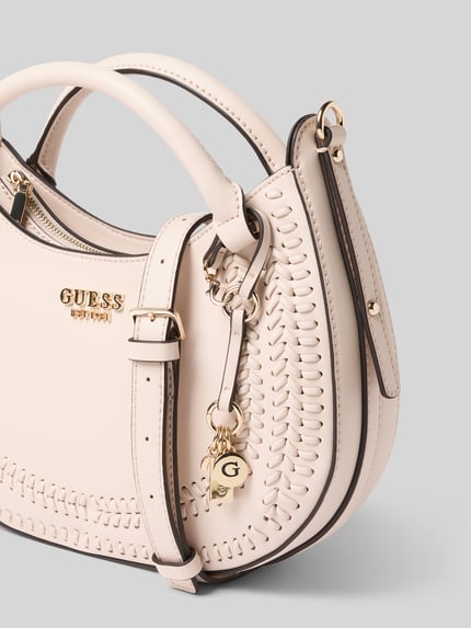 GUESS Handtasche mit Label-Detail Modell 'TATUM' Ecru 3